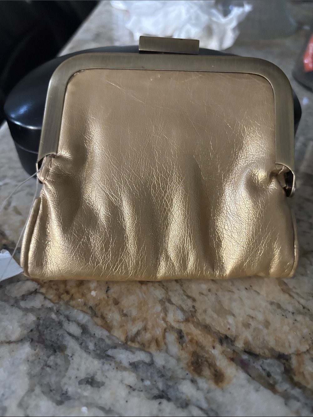 Gold Frame Clasp Women's Evening Bag